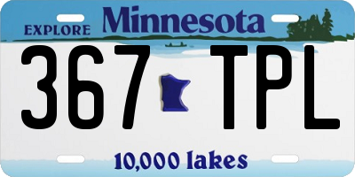 MN license plate 367TPL