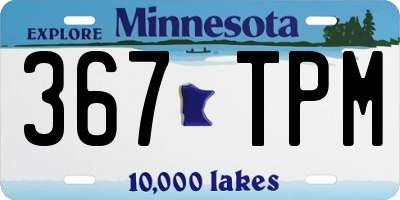 MN license plate 367TPM