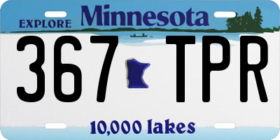 MN license plate 367TPR