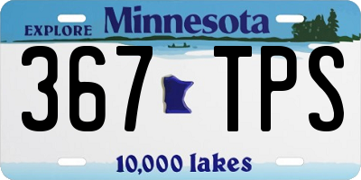 MN license plate 367TPS
