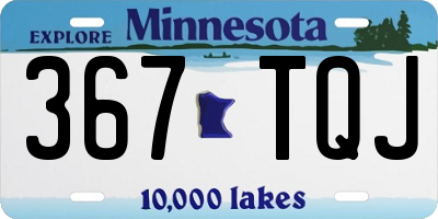 MN license plate 367TQJ