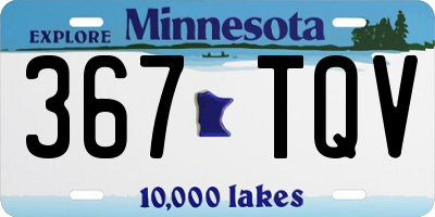 MN license plate 367TQV