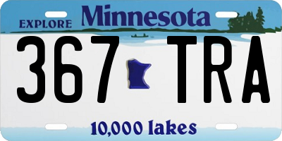 MN license plate 367TRA