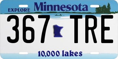 MN license plate 367TRE