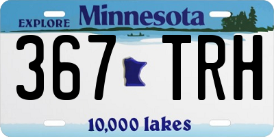 MN license plate 367TRH