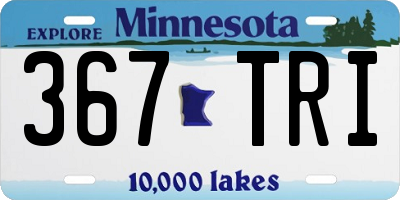 MN license plate 367TRI