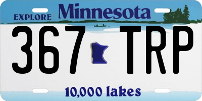 MN license plate 367TRP