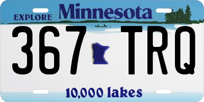 MN license plate 367TRQ