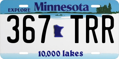 MN license plate 367TRR