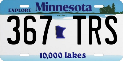 MN license plate 367TRS
