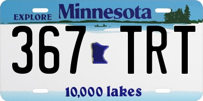 MN license plate 367TRT