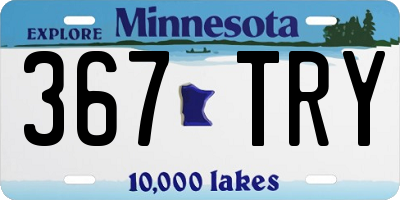 MN license plate 367TRY