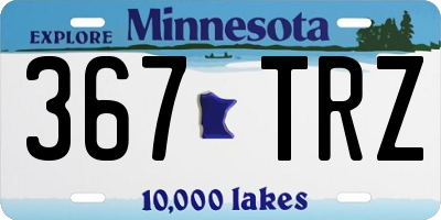 MN license plate 367TRZ