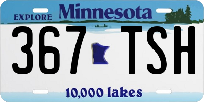 MN license plate 367TSH