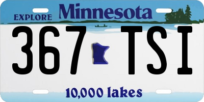 MN license plate 367TSI