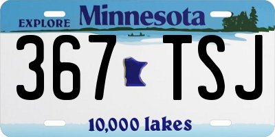 MN license plate 367TSJ