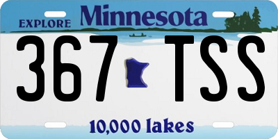 MN license plate 367TSS