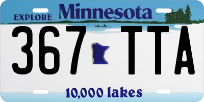 MN license plate 367TTA