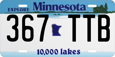 MN license plate 367TTB