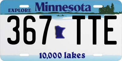 MN license plate 367TTE