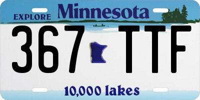 MN license plate 367TTF