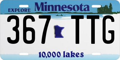 MN license plate 367TTG