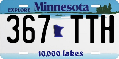 MN license plate 367TTH
