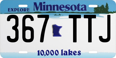MN license plate 367TTJ