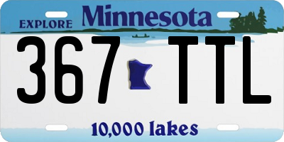 MN license plate 367TTL