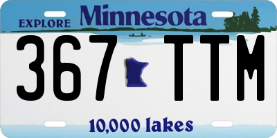 MN license plate 367TTM