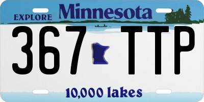 MN license plate 367TTP