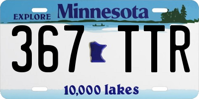 MN license plate 367TTR