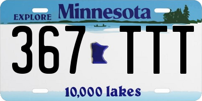 MN license plate 367TTT