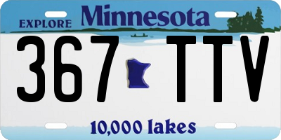 MN license plate 367TTV