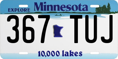 MN license plate 367TUJ