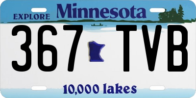 MN license plate 367TVB
