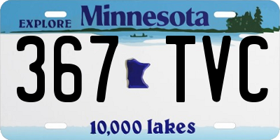MN license plate 367TVC