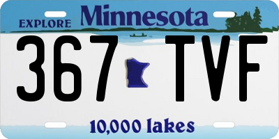 MN license plate 367TVF