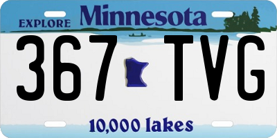 MN license plate 367TVG