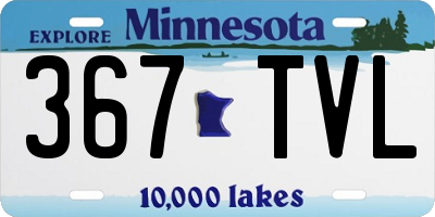 MN license plate 367TVL