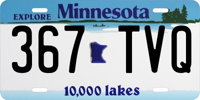 MN license plate 367TVQ