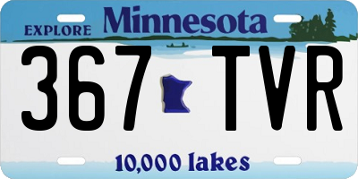 MN license plate 367TVR
