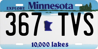 MN license plate 367TVS