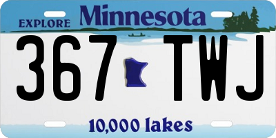 MN license plate 367TWJ