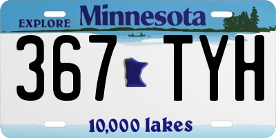 MN license plate 367TYH