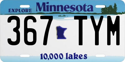 MN license plate 367TYM