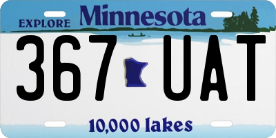 MN license plate 367UAT