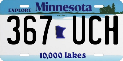 MN license plate 367UCH