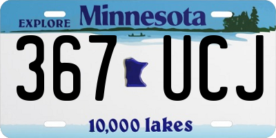 MN license plate 367UCJ