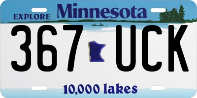 MN license plate 367UCK